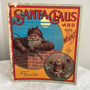 Vintage Large Santa Clause & his Works Paperback Book